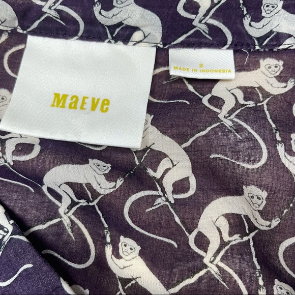 Anthropologie Monkey Animal Printed Top - Picture 7 of 10